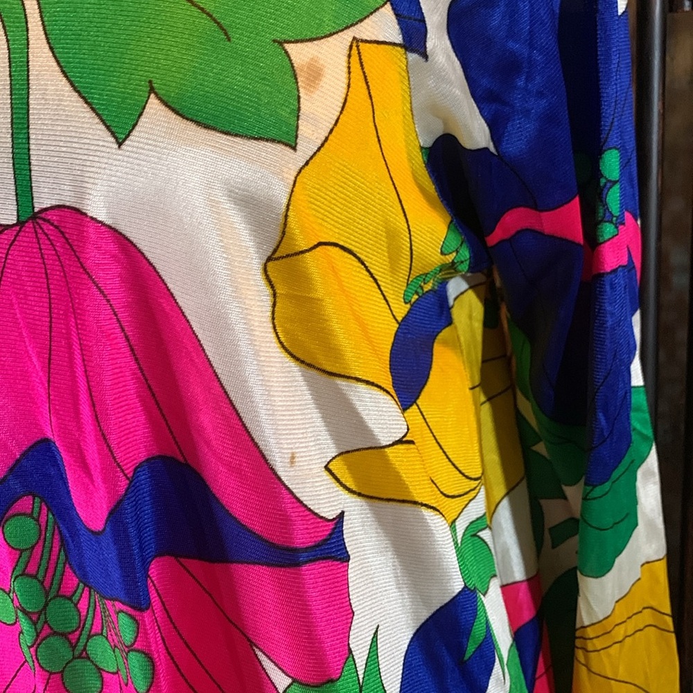 🚫SOLD🚫Vintage Hawaiian Maxi Dress Size M/L - Picture 3 of 9